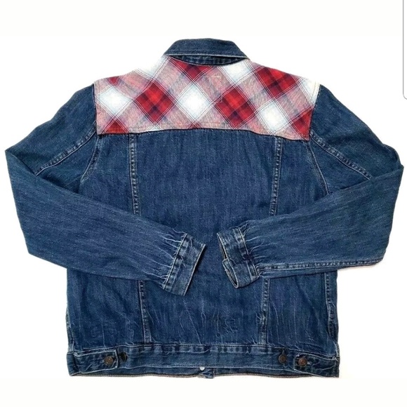 Gap + Pendleton Womens Jean Jacket Plaid Flannel - Picture 2 of 6